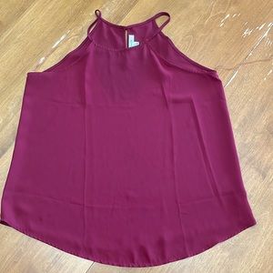 Burgundy Womens Tank Top size Large
